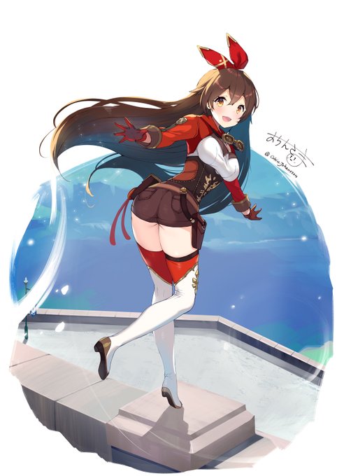 画像圧縮されてしまったのであげなおし

2日目 アンバー/Amber(原神)
#100日チャレンジ
#GenshinImpact
#原神 
#アンバー
#Amber 
#安柏 