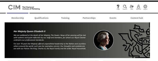 Honored to be associated with the Royal Charter of the UK for our Institute as a Fellow &amp; Chartered Marketer/past adviser of institute. My thoughts &amp; condolences are with our patron The King, Charles III, the Royal family, and the Royal household.
#cim #royalfamily #condolences