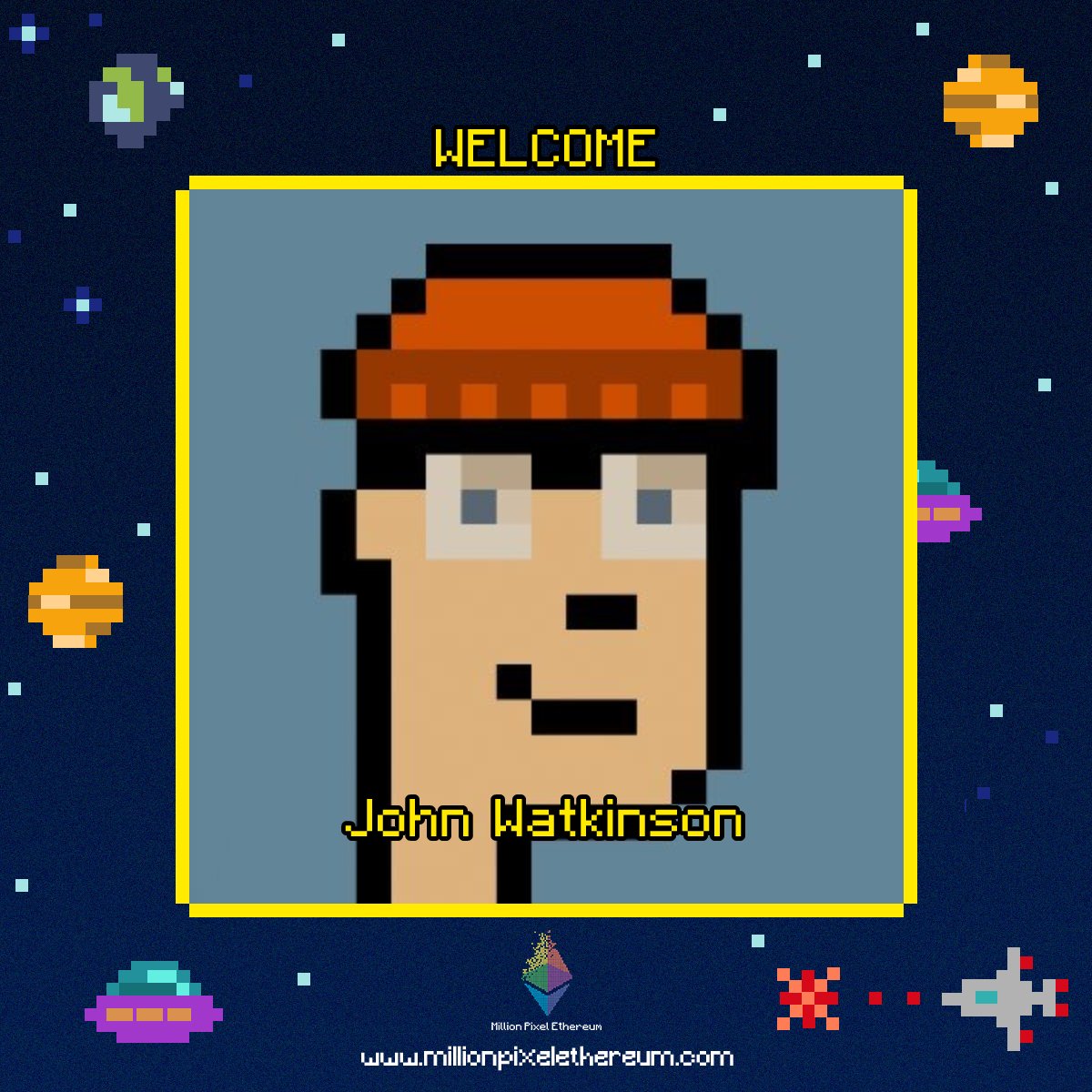 Launched in June of 2017 by product studio <a href="/larvalabs/">Larva Labs</a>, CryptoPunks is one of the first NFT collections on the Ethereum blockchain that shaped NFT space as we know it.✨

We are proud to have John Watkinson <a href="/pents90/">John Watkinson</a> Co-founder of <a href="/larvalabs/">Larva Labs</a> on our wall!🌌

#ETH <a href="/cryptopunksnfts/">CryptoPunks</a>