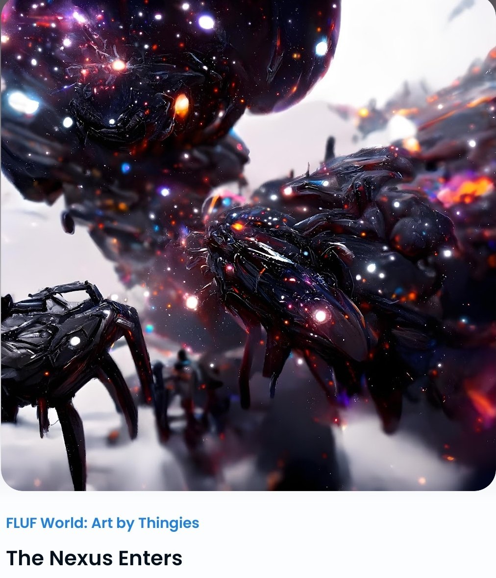 DeDhatCrankin's tweet photo. Yoooo @DougalSwift mad props my man how sick is this in my wallet, much love g!!!
Got my very own Robo Thingy art!!!
π₯π₯π₯π₯π₯π·π·π·π·π·βοΈβοΈβοΈβοΈβοΈβοΈ
#thingyscrank
#AI4LYFE
#dougalsareal1 https://t.co/cw5ezoDNQJ