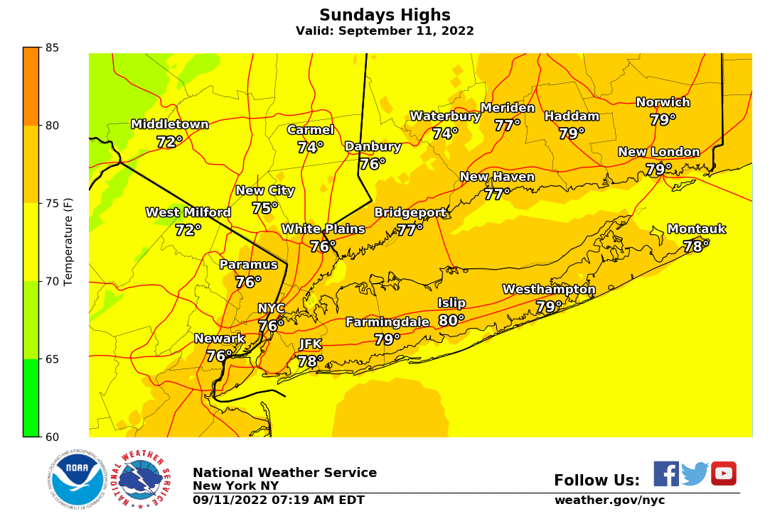 NWS New York NY on Twitter "Unsettled weather returns to the tristate area today with rain