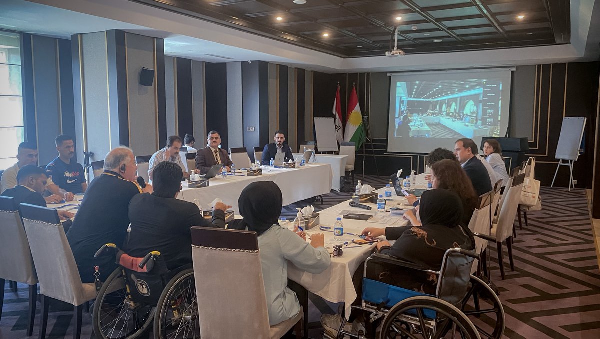 IraqHAO's tweet photo. تم عقد إجتماع اللجنة التوجيهيه لمشروع دمج الشباب واليافعين من ذوي الاعاقة من خلال مراكز الشباب الخاصة بهم في الأسبوع الفائت, وشارك فيه ممثلون من منظمات وجهات مختلفة. تناول الإجتماع حوار ونقاش عن نجاح المشروع والإنجازات التي تم تحقيقها من خلال نشر الوعي وتضمين الأشخاص ذوي الإعاقة https://t.co/ouz4T7WW9d