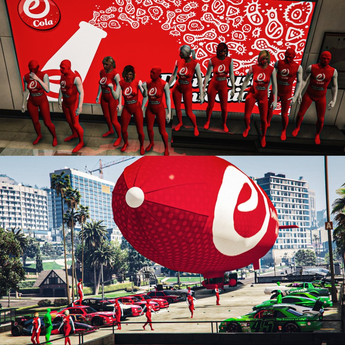 ChopstiX_OG's tweet photo. Sprunk 💚 vs ❤️ eCola Meet by Stoned Flowers
#TeameCola
#Bonk | #StonedFlowers
#GTAOnline|#GTA5|#PS5|#PS5Share
#RockstarGames | @RockstarGames
#Snapmatic | #VirtualPhotography https://t.co/dLdUKT59Xz