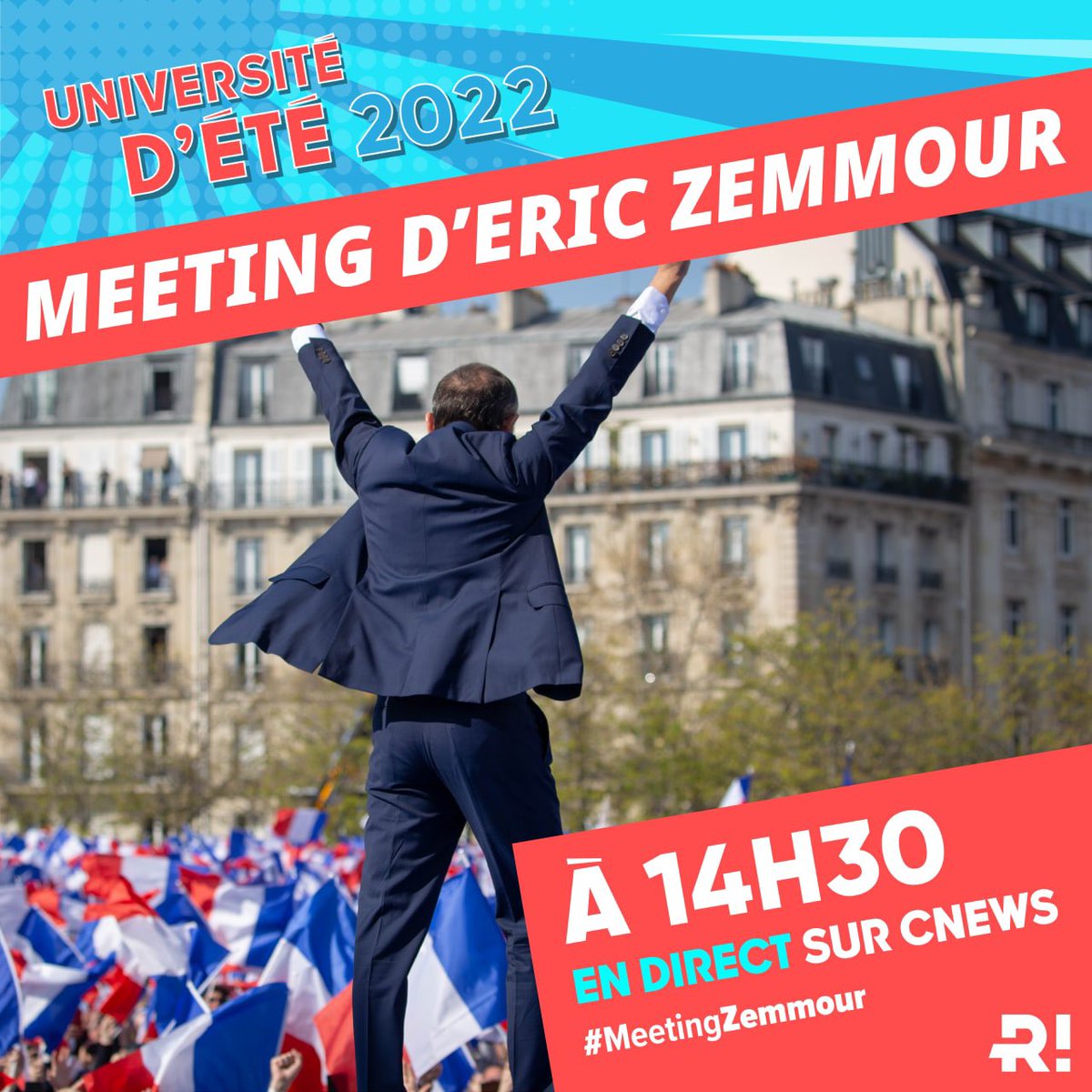 Samuel_Lafont's tweet photo. 🔴 Suivez le meeting de rentrée d’Éric Zemmour en direct sur CNEWS : https://t.co/pC5D4Wm9du

#MeetingZemmour https://t.co/MHxC7wh7P6