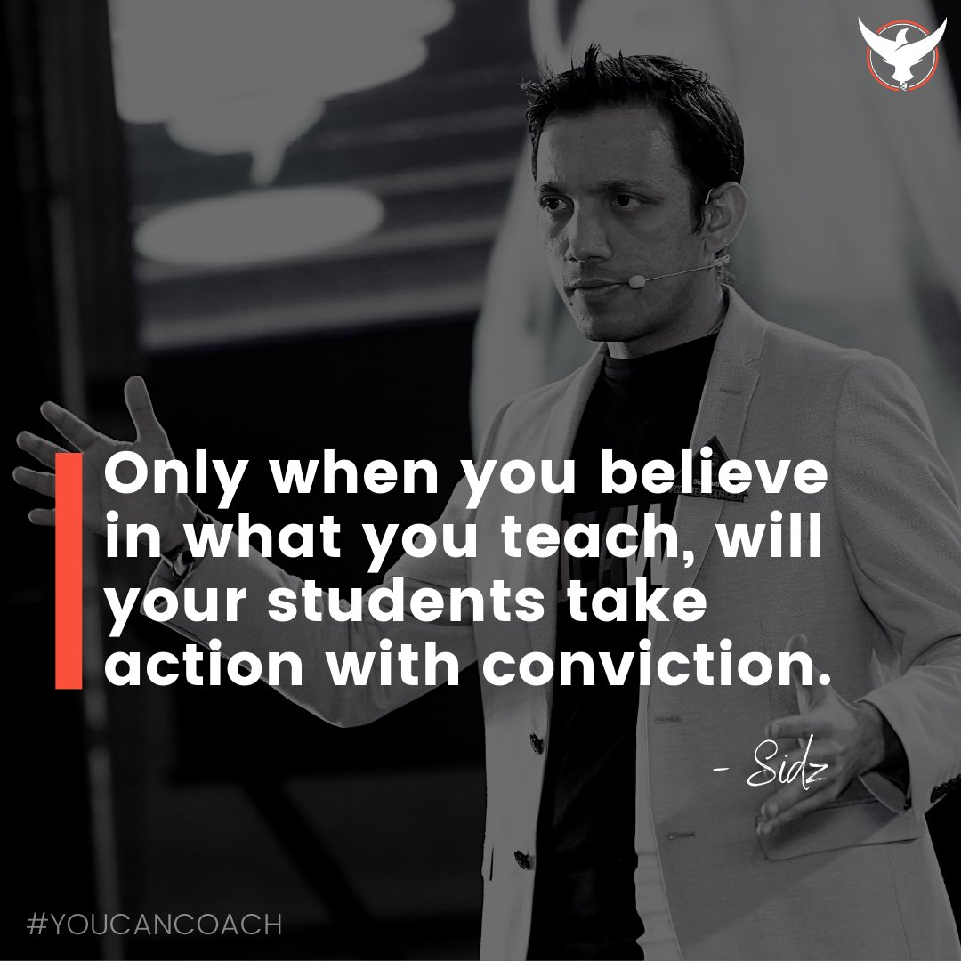 sidz's tweet photo. Believe in what you teach! For that to happen, you need to be an implementor. For that to happen, you need to be a learner. For that to happen, you need to drop the ego. For that to happen, you need failures. Your best knowledge comes from there! Makes sense? https://t.co/f3QjKxIxMF
