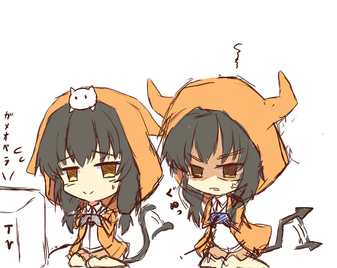 落書きゲーム中かれりんカレンちゃん#ヘブバン #ヘブバンファンアート #朝倉可憐 