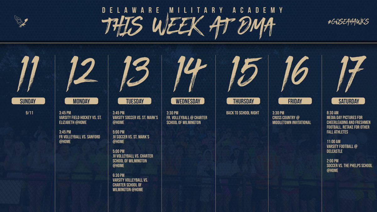 This week at DMA! ⚓️💛💙