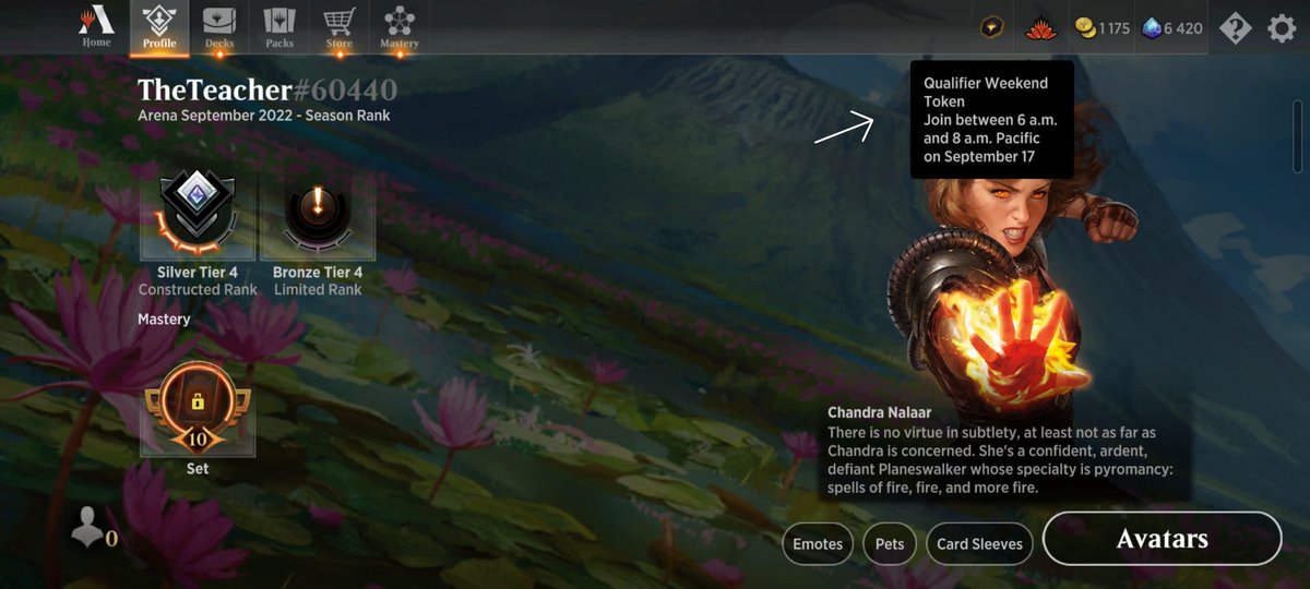 Bárbara Coelho (@theteacherhs) on Twitter photo In August I decided to start playing Magic <a href="/wizards_magic/">Magic: The Gathering</a>
Yesterday I went to a tournament and qualified for something I'm not sure what it is.. In August I decided to start playing Magic <a href="/wizards_magic/">Magic: The Gathering</a>
Yesterday I went to a tournament and qualified for something I'm not sure what it is..
