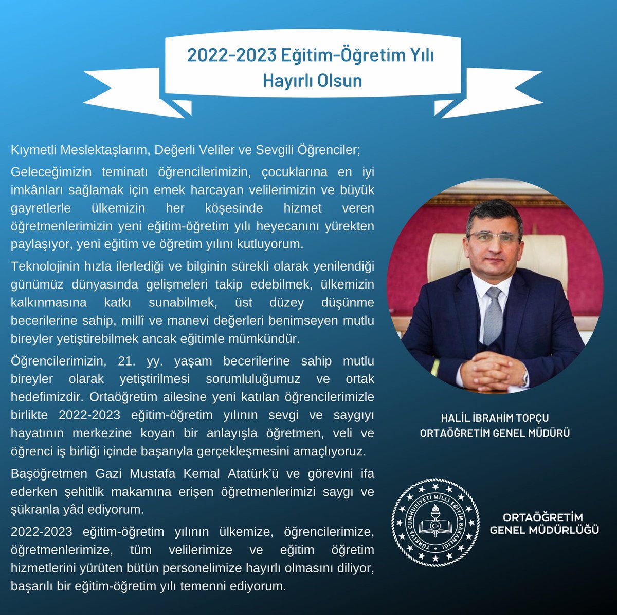 Ortaöğretim Genel Müdürlüğü (@meb_ogm) on Twitter photo 