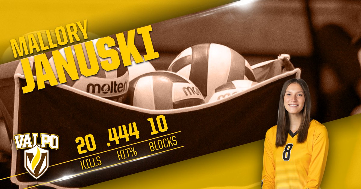 valpoathletics's tweet photo. Many strong performances for @VU_VB this weekend to help win the Akron Invitational!

🏐 Mallory Januski (@MalloryJski) - career-high kills vs. CSU
🏐 Kara Cooper (@k_coop18) - 2 highest kill totals of her career

#GoValpo https://t.co/b3rfq3xDHC