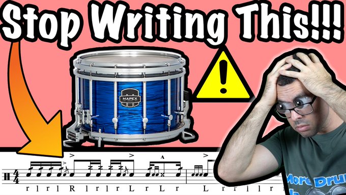 I fixed some more bad percussion writing! Check it out here: https://t.co/y59uRgS3YA  #emcproductions<a href="/tag/drums"class="tags"><span>#drums</span></a><a href="/tag/drummer"class="tags"><span>#drummer</span></a><a href="/tag/snare"class="tags"><span>#snare</span></a><a href="/tag/drumlife"class="tags"><span>#drumlife</span></a><a href="/tag/drumming"class="tags"><span>#drumming</span></a><a href="/tag/marchingband"class="tags"><span>#marchingband</span></a>