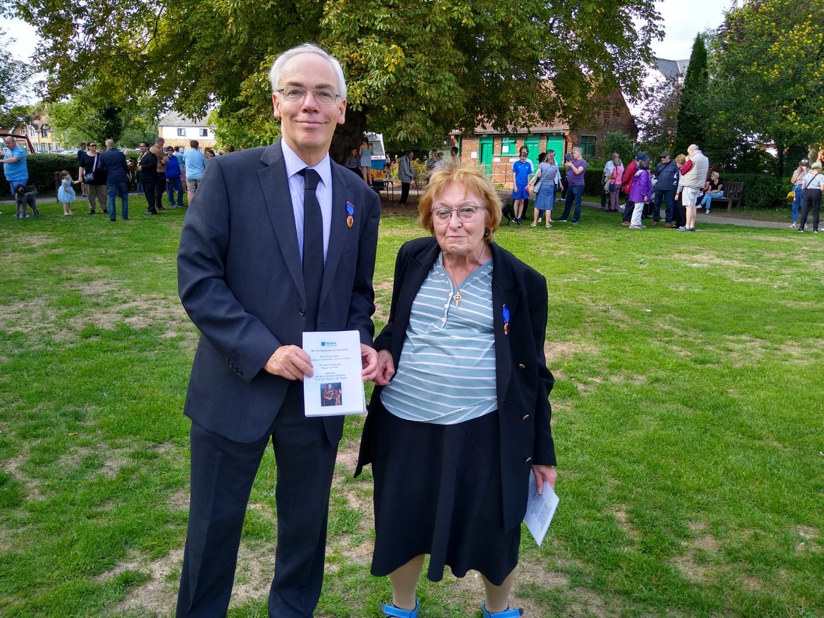 IanKempWare's tweet photo. Good to see over 200 people at Ware Priory today for the Proclamation of Accession of King Charles III. Many have also signed the Book of Condolences at the Priory as we remember with thanks the devoted and dedicated life of our Queen. God Save the King! https://t.co/9Ui4WAu87J