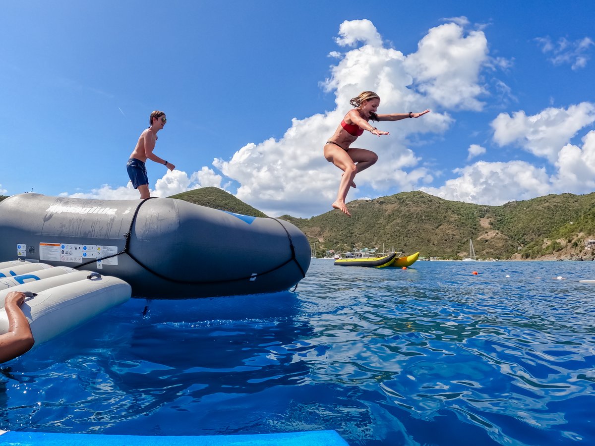 Our Watersports Platform gives fun in the sun a whole new meaning! Splash around with us on your next Windstar adventure 🌊 #WindstarCruises #watersports #caribbean #tahiti #cruise #summer #fun sun #swim #swimming