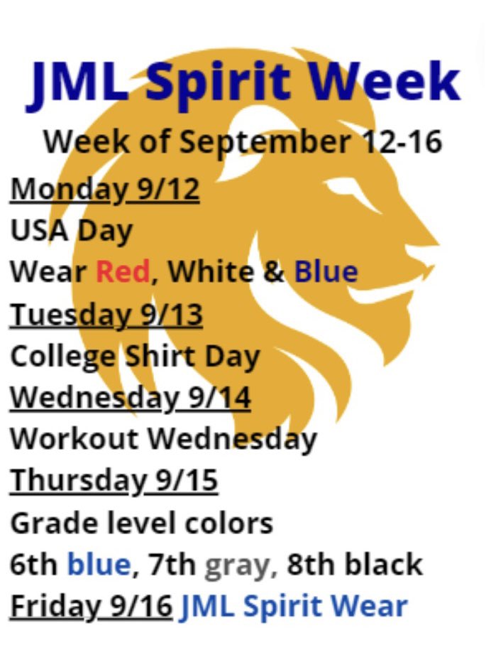 MsMurrayJML's tweet image. Who is ready for our first spirit week of the year?! @JML_MS_Official