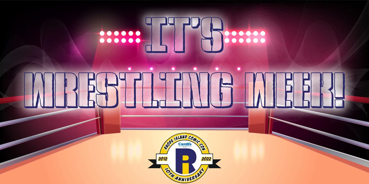 ricomiccon's tweet photo. You've asked for it, and now it's here, @ricomiccon fans! It's wrestling week! Announcements start tomorrow! https://t.co/g5BrNHKHRr