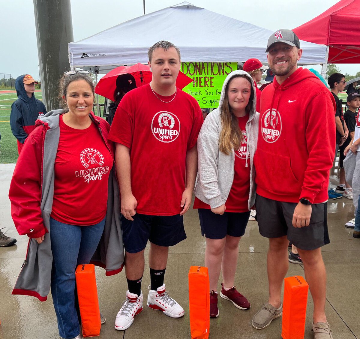 Some of our #UnifiedSports players participated in the 9/11 Memorial Stair Climb at Braves Field! #CanandaiguaProud #NeverForget911 #InclusionRevolution