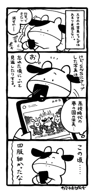 4コマ絵日記「写真フォルダ」 