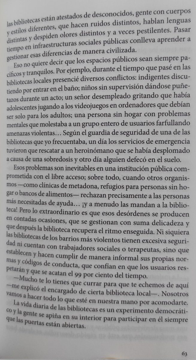 fcampal's tweet photo. Por las dudas...
Todo esto es una #biblioteca.
Toda esta gente cabe en una #biblioteca.
Todo esto hacemos las #bibliotecarias.
Y todo eso y muchísimas + cosas interesantes se pueden leer en el libro "Palacios del pueblo:políticas para una sociedad más igualitaria" Eric Klinenberg https://t.co/AbV4OugOCs