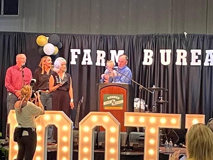 Celebrated SLO County Farm Bureau’s 100th anniversary last night. These great advocates for our farmers and ranchers honored Dee Lacey with the Heritage Award for years of service &amp; important community efforts, and my Cayucos friends Jon and Anna Negranti with the Freddie Award.