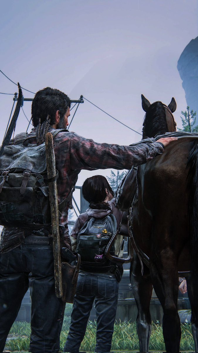 joels6string's tweet photo. "When have you ridden a horse?" 🐴🤍
#TheLastofUsPartI 🌿 https://t.co/w7JqhvFDqN