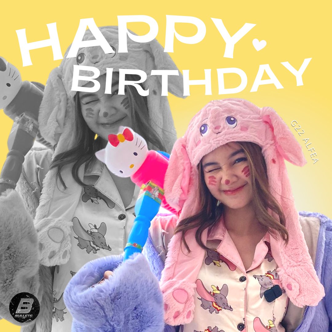 Happy 19th Birthday to our Main Visual x Lead Dancer, Alfea! 🎉 Continue inspiring others and making every bullets happy. May you fly high on the wings of success. We love you Alfea! 💛 

ALFEA 19TH LIFE
#G22ALFEA <a href="/zuluetalfea/">G22 Alfea</a>