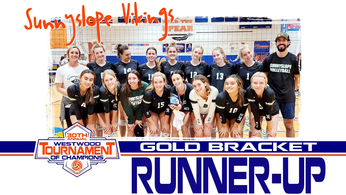 The Gold Bracket Runner-Up this year, congratulations <a href="/SlopeVolleyball/">SunnyslopeVolleyball</a> on another amazing run in the tournament.