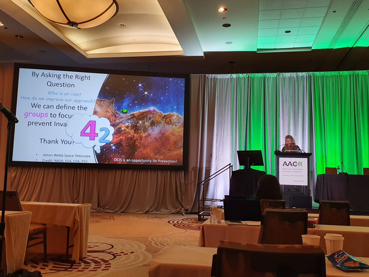 Fantastic ending keynote by Laura Esserman in a fantastic meeting with stimulating discussions
#aacrDCIS22