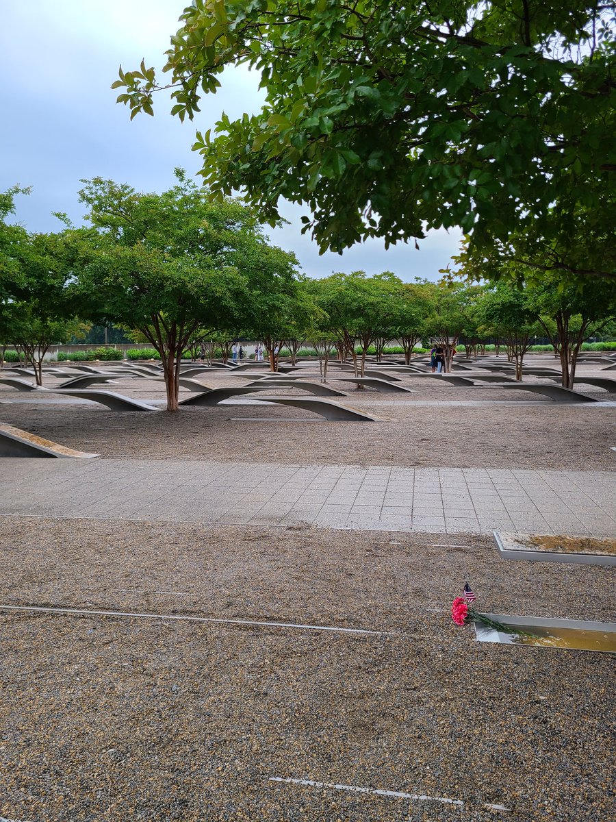 C_Tinks's tweet photo. In honor of today, 9/11, I share the memorial for the victims involved in the pentagon crash. I had the opportunity to visit the memorial this summer. What an amazing, thoughtful memorial. It was an honor to visit and pay my respects. #NeverForget911 https://t.co/emOlTr1lGJ
