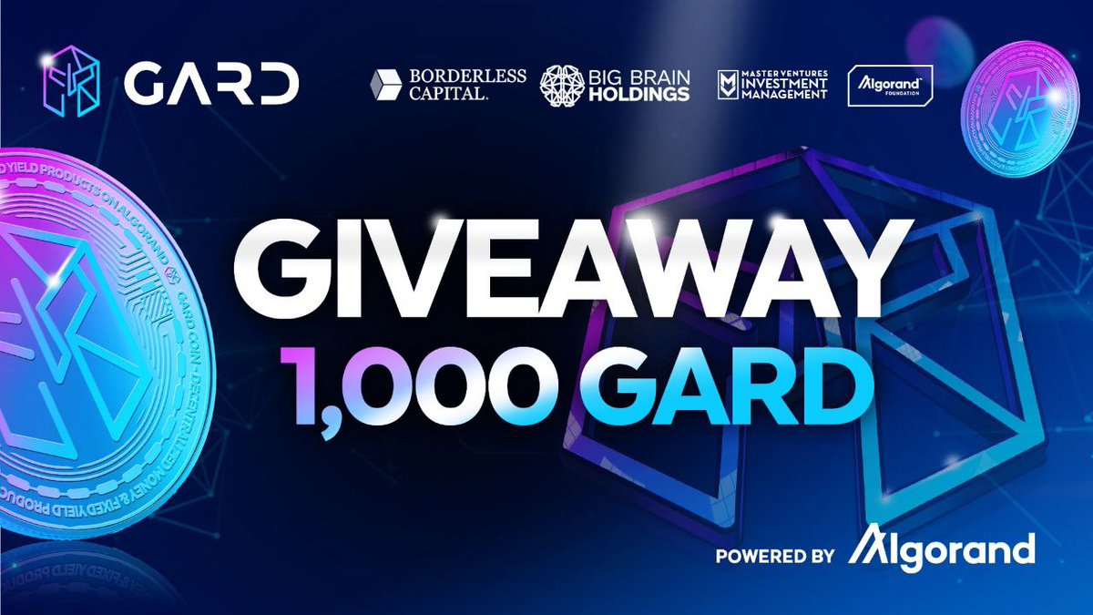 CryptoHunting6's tweet image. 🚨#Giveaway🚨

We&apos;re giving away 1,000 $GARD stabletokens💰 to 100 lucky winners! Learn more about #GARDProtocol disrupting #DeFi on #Algorand 🚀

wn.nr/YtyWX7

📌 algogard.com
📌gard.money

#algofam #ALGO #GARD #Gleam #Airdrop #Airdrops