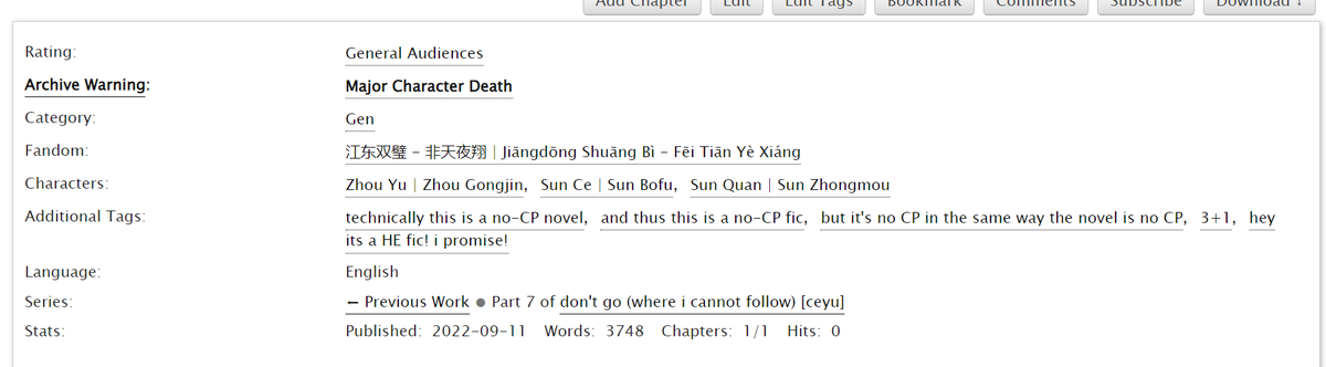bit late to the posting spree but here i come now!

as always, here i am, writing more ceyu fic at every turn because i want to knife the 10 people who read twin jades of jiangdong (but this time its an HE)

find it in the zine linked below or on ao3:
archiveofourown.org/works/41642754