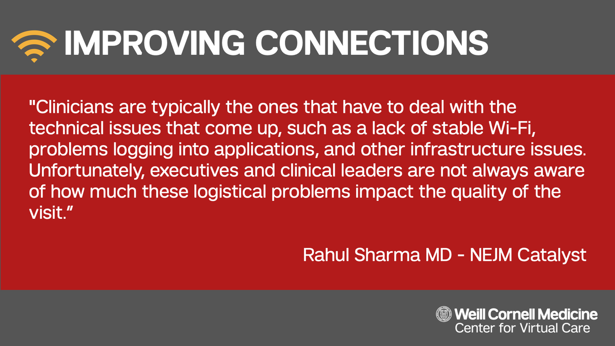 WCMVirtualCare's tweet photo. Connecting with patients via telemedicine can be incredibly rewarding, but not if the tech gets in the way. There's room to improve both the patient & clinician experience. #telemedicine #virtualcare #healthcare #medicine #innovation #medtech #digitalhealth #centervirtualcare https://t.co/KmmEwT8iyV