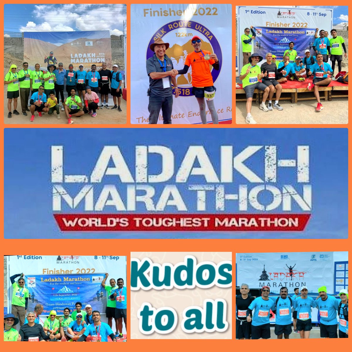 HPCL's tweet photo. Paying homage to mighty mountains of #Ladakh our home grown heros participated &amp; successfully finished Full/Half/Other cats. in 9th edition of #LadakhMarathon which is World's highest marathon.
Kudos to every member of Team #HPCL who made all #HPites proud #RunforFun
@KirenRijiju https://t.co/pHGiPbaFjw