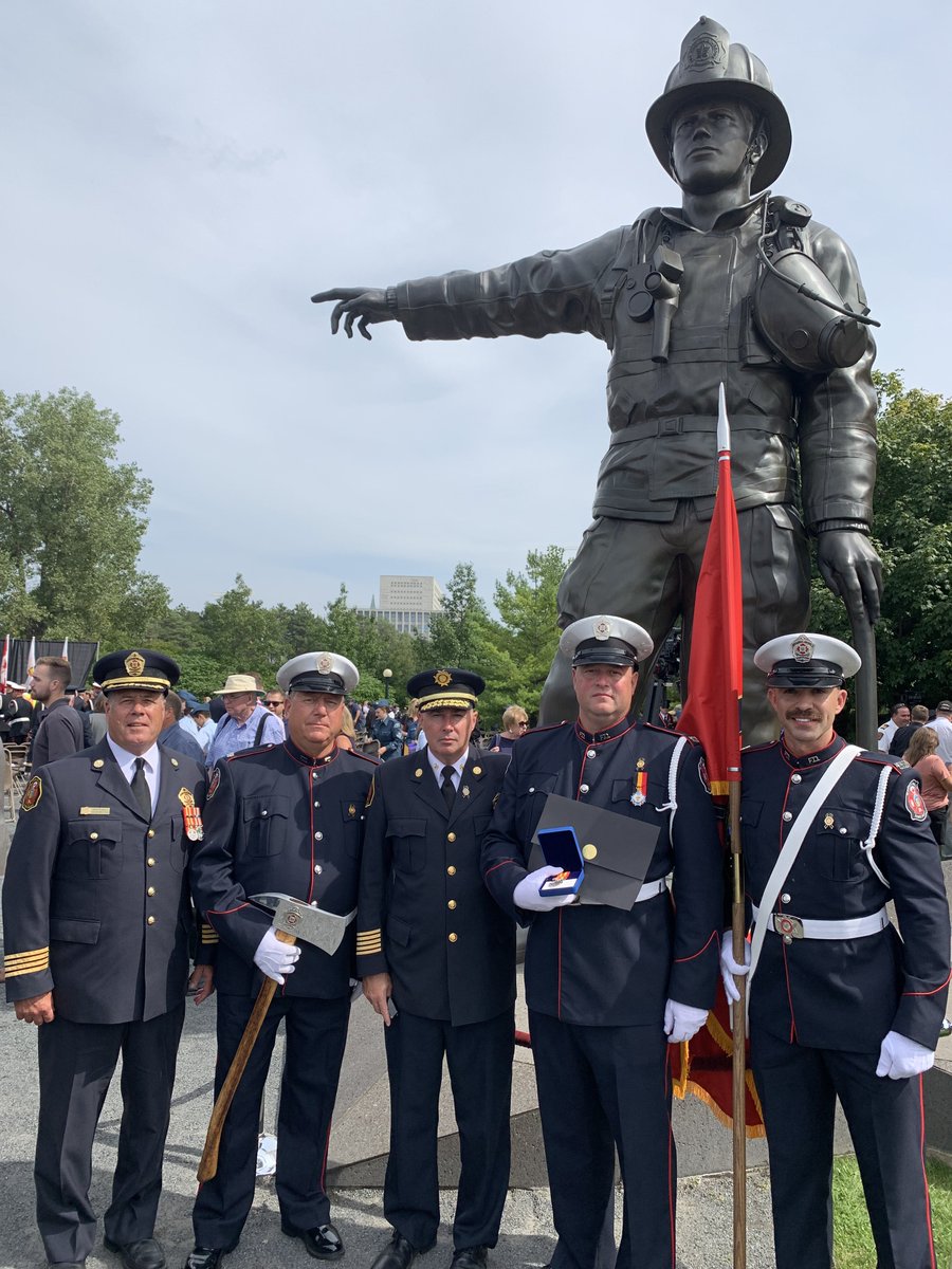 Members of the <a href="/HaltonHillsFD/">Halton Hills FD</a> are in #Ottawa to pay their respects to our Canadian Fallen Firefighters during the Firefighters National Memorial Day. Thank you Chief Rehill, Deputy Mills, AC Barnes, FF Padt, and FF Attard for representing <a href="/_HaltonHills/">Town of Halton Hills</a>.