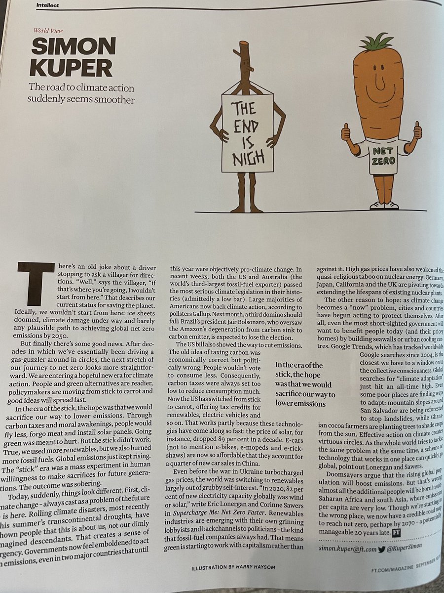 Readable, and right. ⁦<a href="/KuperSimon/">Simon Kuper</a>⁩ in the FT magazine.