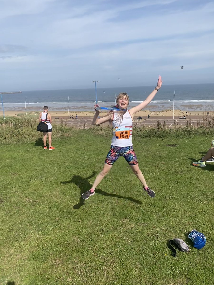 Best day at @Great_Run! A high five from the legend @EilishMccolgan at the start - ending in a massive PB! My first sub 1 50! Official chip 1 49 25! Well done to everyone involved in a special day. Proud to be running in support of amazing @ICR_London #greatnorthrun2022 #teamICR