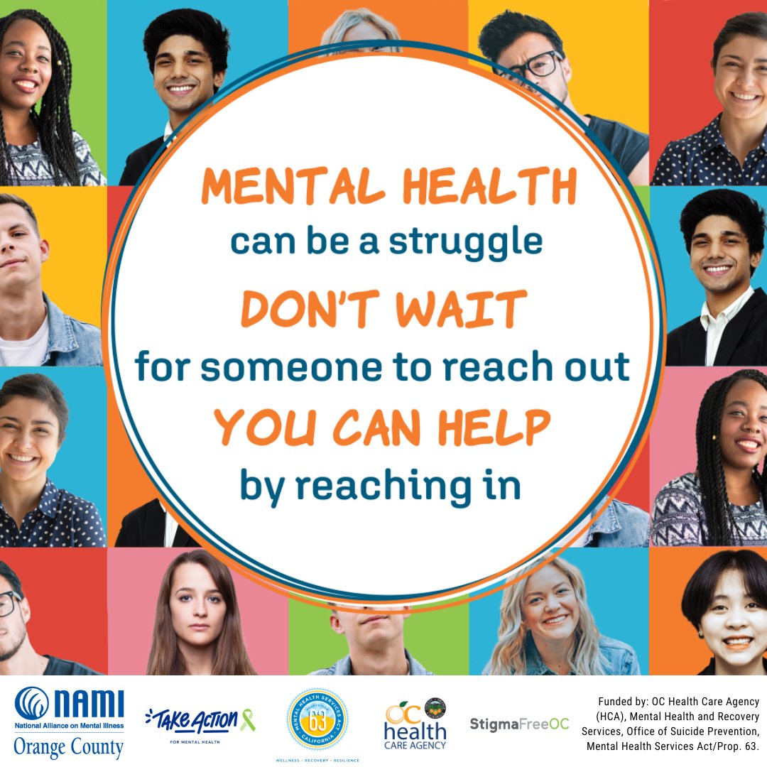 NAMIOC's tweet photo. Take the #ReachInOC challenge all month long!
Don't forget to share about the challenge and suicide prevention by using #ReachInOC!
#ReachInOC #NAMI #namiorangecounty #orangecounty #mentalhealthmatters #notalone #youmatter #suicideprevention #everyone #participate #endthestigma https://t.co/MKPvjycRZl