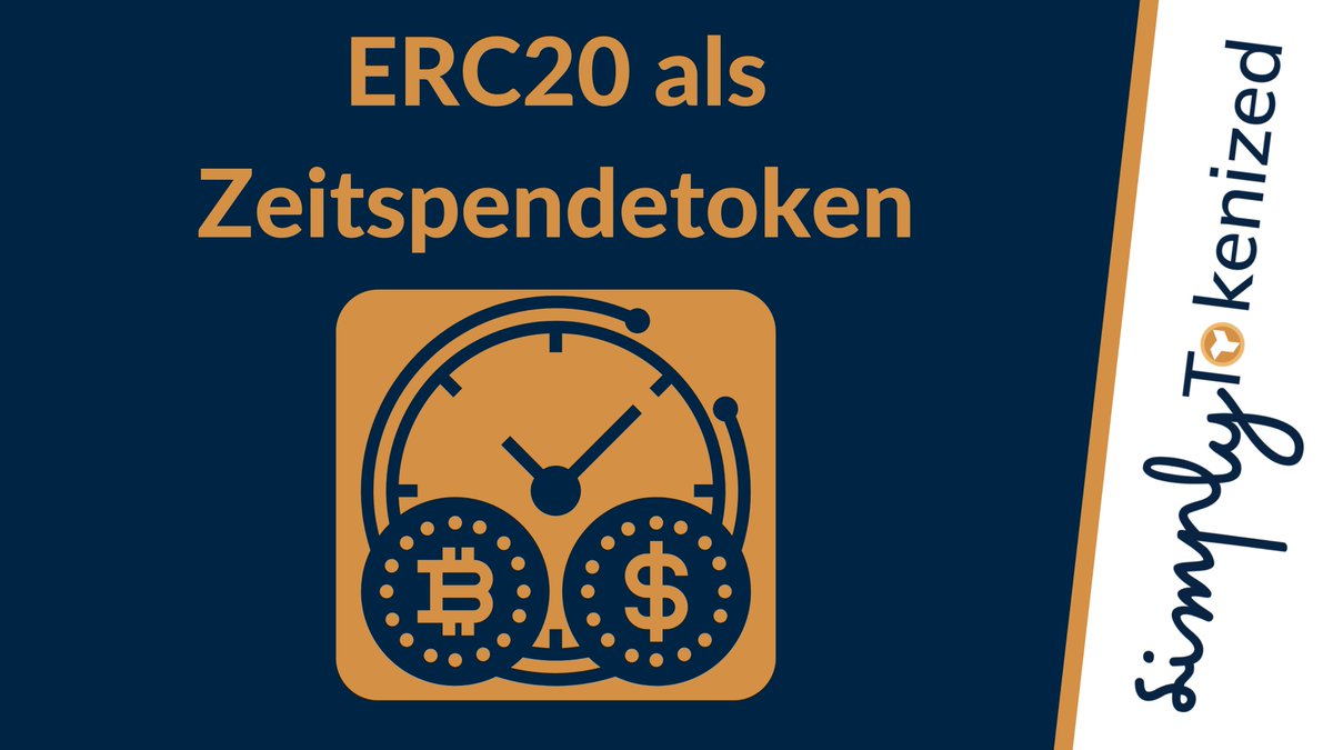 Hast Du schon einmal von einem Zeitspendetoken gehört? 

In unserem Simply-Tokenized Store bieten wir Dir einen ERC20 als Zeitspendetoken an. Du fragst Dich, wie man den #token verwendet?

simplytokenized.com/kmu/

#blockchain #tokenisierung #fintech #NFTs #simplytokenized