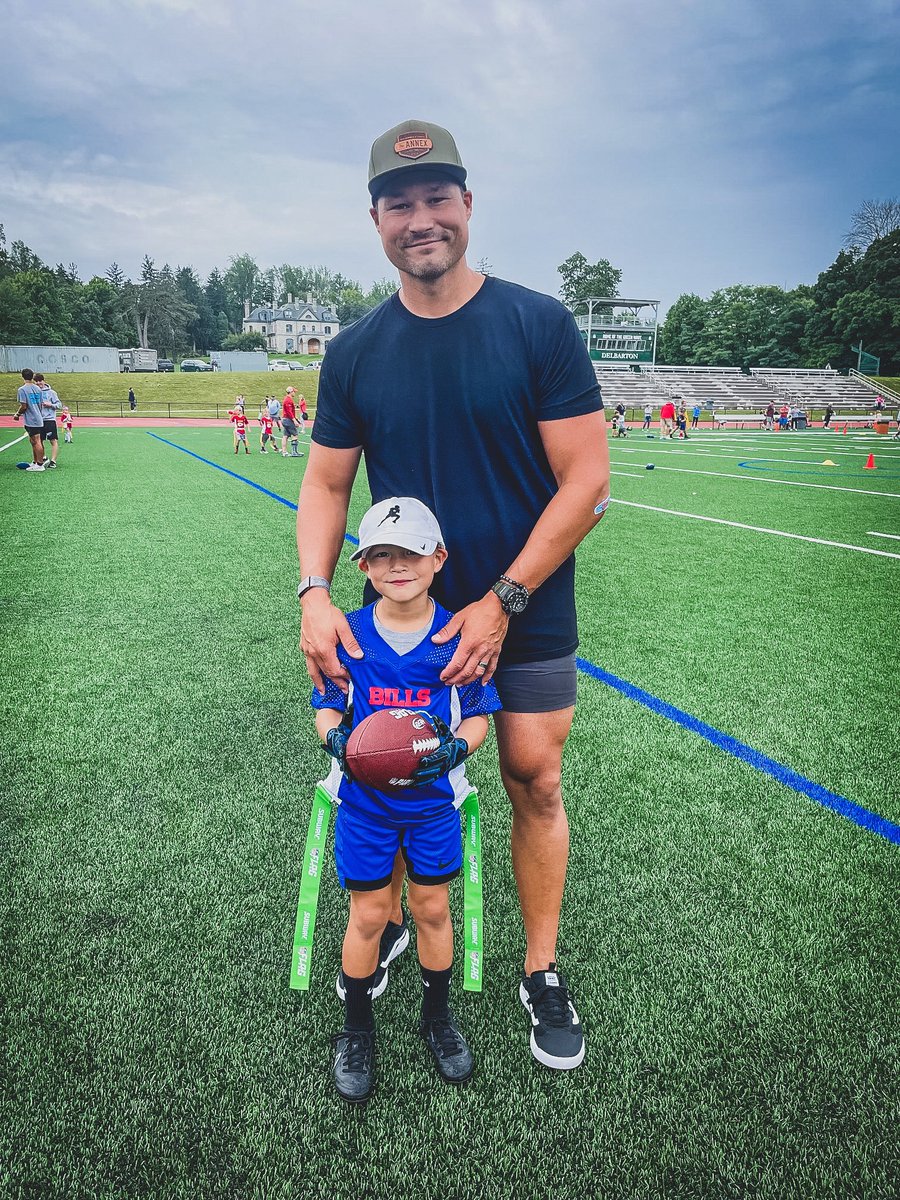 mickbrueckner's tweet photo. Great first day coaching Duke at @NFLFLAG football. Go team Bills. 

Next generation of QBs in the @QBCountry family. https://t.co/nPsQtOA0Sn