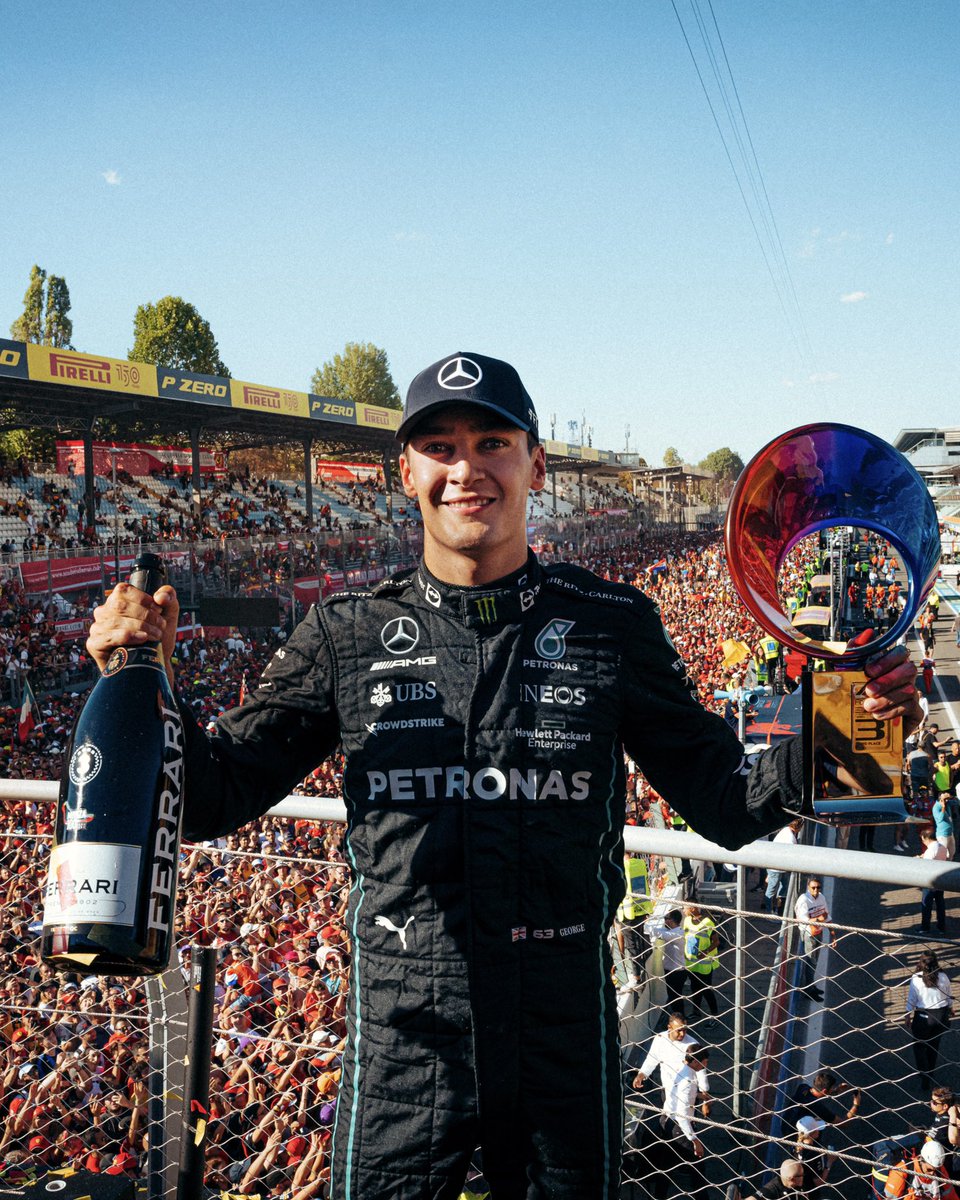 George Russell tweet media