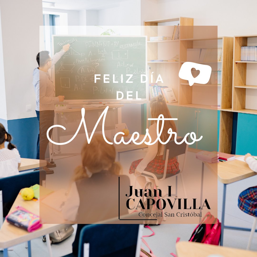 Feliz día!!!! Gracias todos los maestros y las maestras por el trabajo que realizan día a día!!! 👏👏