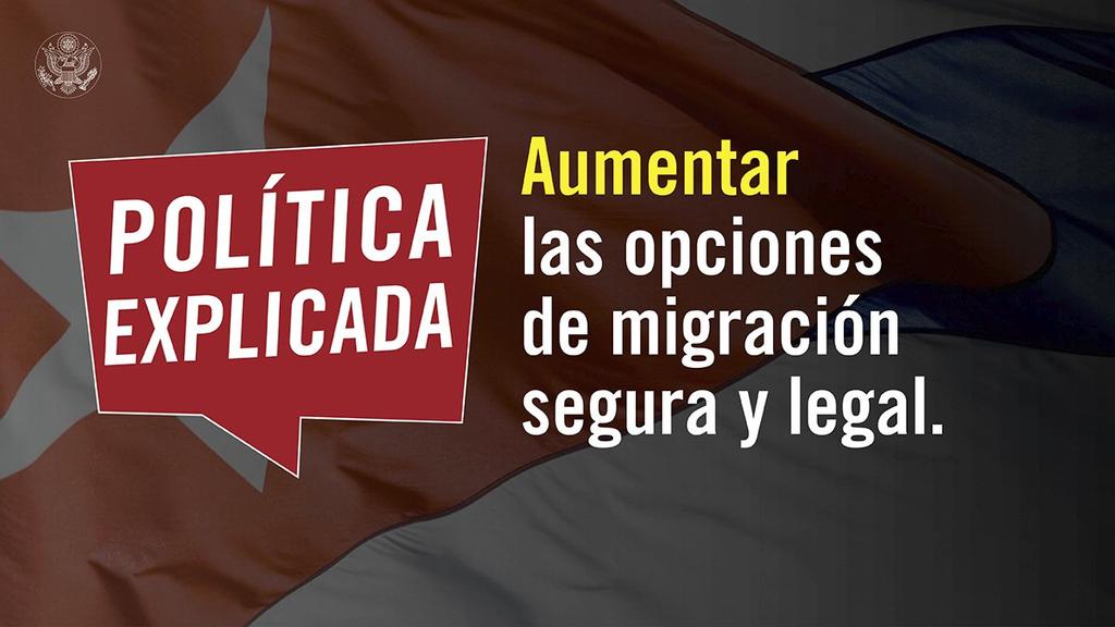 <a href="/USEmbCuba/">Embajada de los Estados Unidos en Cuba</a> La única opción de migración segura y legal, es que se atienda a las mismas correctamente. Padres de peticionarios F2B mueren en la larga espera (vamos por más de 7 años) y esos peticionarios pierden la reclamación,  pierden vivir en libertad. Bendiciones 🙏🙏🙏