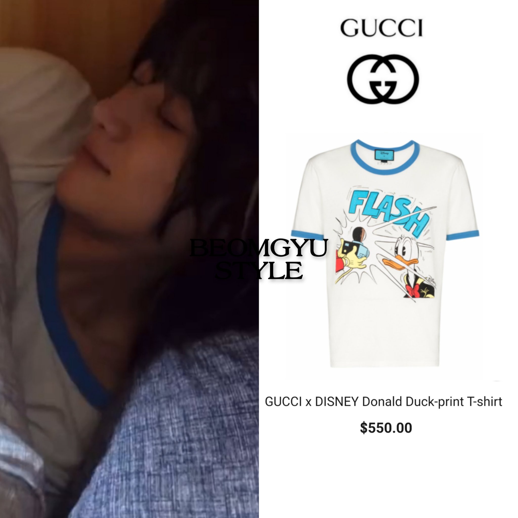 gucci disney donald duck t shirt