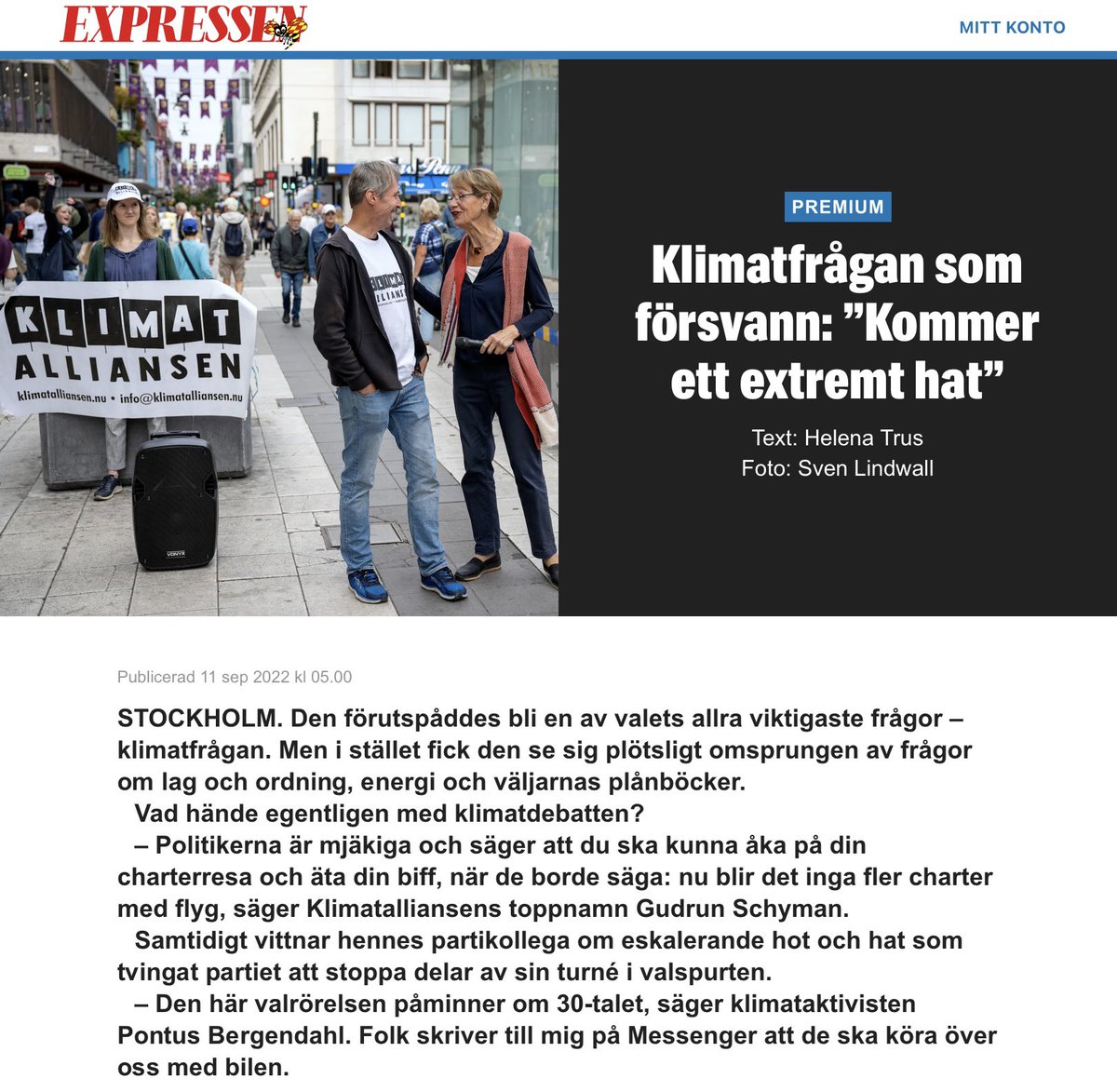 klimatalliansen's tweet photo. Klimatkrisen försvann inte alls! Det är gammelpartierna som struntat i att bry sig om den!

Du kan fortfarande rösta på @klimatalliansen! Vallokalerna är öppna till kl 20. 

#svpol #valet2022 
@gudschy @pontusbergendah @LukaVestergaard @JanineClimate 

https://t.co/vDAhzatOr8 https://t.co/hN4Ir7zmfD