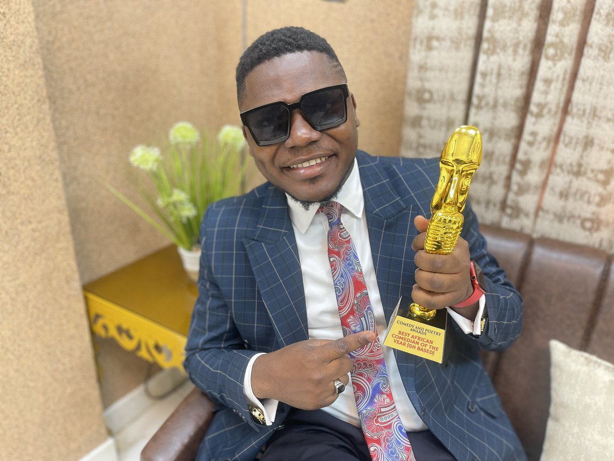 We won IT!!! Best African Comedian Of the year COPA awards yesterday.i dedicate this to you for your love and support all this years God bless you