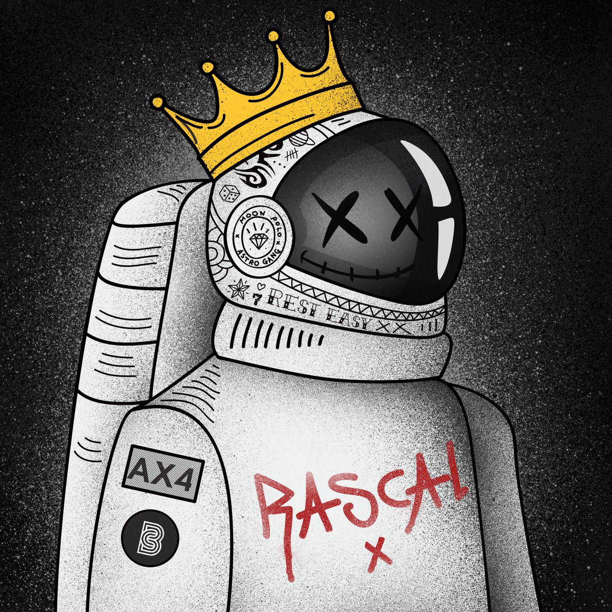 AstroNaughties's tweet photo. Astro x xSTIK Auction!
- Collab NFTs will be Legendary Astros
- #AstroOG status & OG rewards
- Comes with a signed Physical Print
- WL spot for Drop 4
- Astro Merch Pack
- 1 Astro & 1 xSTIk piece will be chosen via a comp to be spray painted in London by our Street Artist. https://t.co/qIpy3zNM18