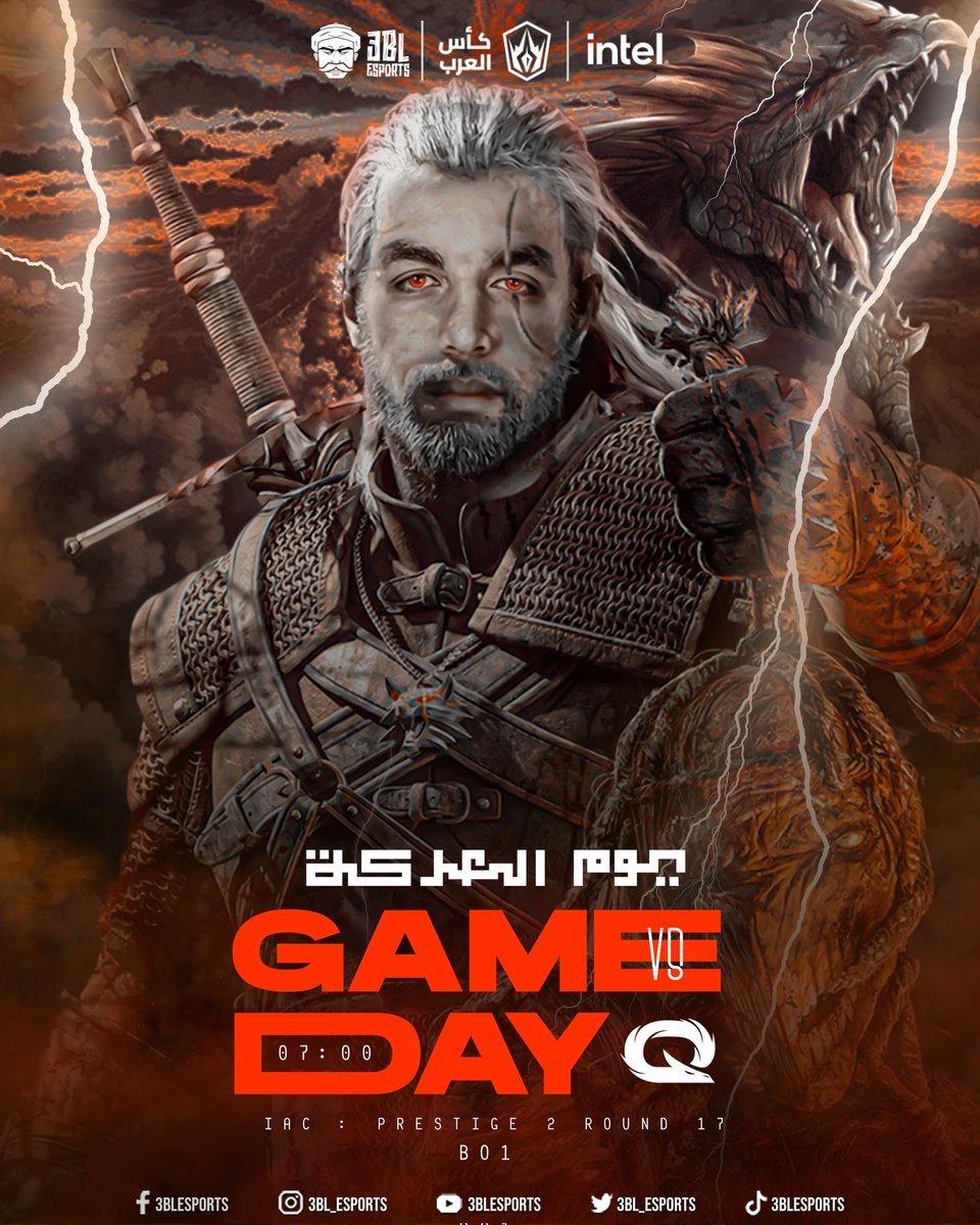 3bl_esports's tweet photo. -في مواجهة التنانين المعركة لا تقبل القسمة غير علي بطل واحد!
-اليوم نواجه فريق @QLASH_MENA في بطولة كاس العرب
-الجيم هيكون في تمام الساعة ٧ مساء بتوقيت مصر
-Stream Link 📺https://t.co/0yizgr5ir3📺
#GO_3BL #IAC2022 #LEIP22 https://t.co/OOOlzjpTVf