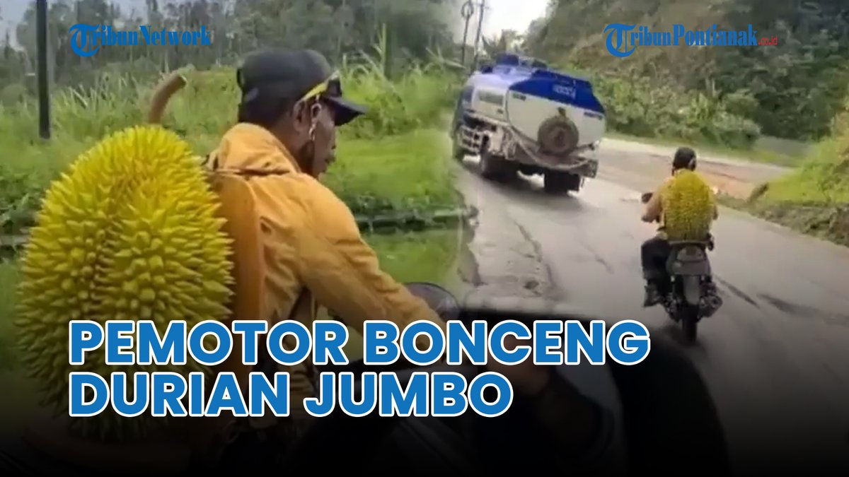 tribunpontianak's tweet photo. ®️ 🔴 Pria Kendarai Motor Bonceng Durian Ukuran Jumbo https://t.co/qMDKo2wFII lewat @YouTube
#Pemotor #bonceng #durian #jumbo #besar #langka #unik #raksasa #pria #pengendara #montong #duriankepalagajah Bjorka Telegram FIFA Asli Cadiz https://t.co/6VAzze3dcn