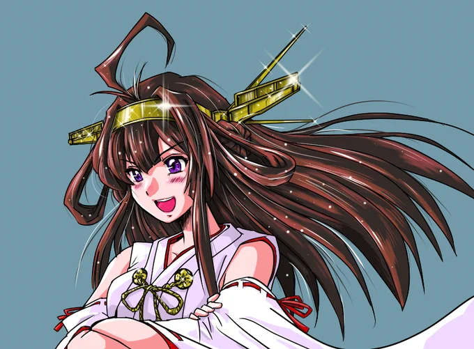 ちまちま描いてる嘘艤装金剛さん それでもちょっとずつ完成に近づいているデーーース 