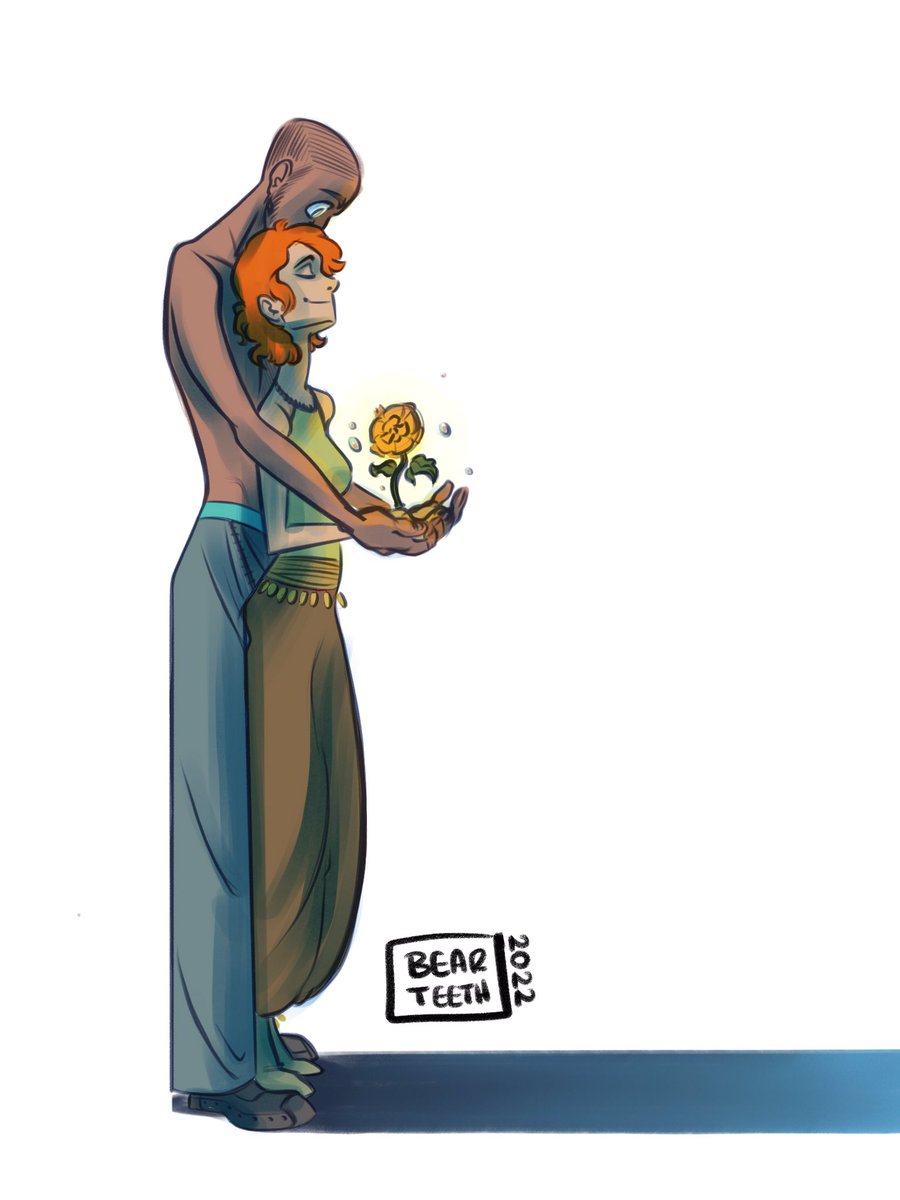 BearteethDraws's tweet photo. A pair from one of the far-too-many tales fluttering around my brain. What do you think their story is? https://t.co/oIU6FMPkGx