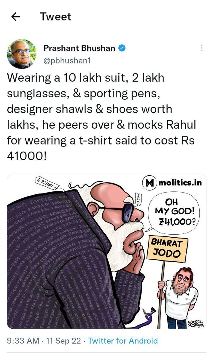 arvindrbansal's tweet image. Some people are here for spreading #Misinformation &amp;amp; #HalfFacts. These propaganda sellers will not tell you that #ModiSuit was gifted &amp;amp; it was not worth ₹10 crore, suit was later record auctioned at ₹4.3 crore &amp;amp; amout was donated for #CleanGanga mission.

Avinash Srivastava